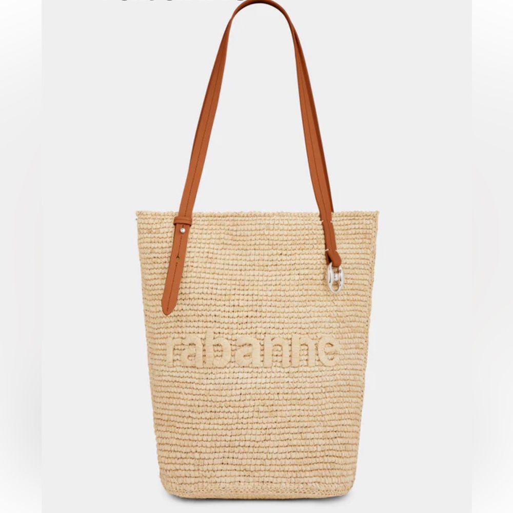 PACO RABANNE Tan Woven Tote Bag - Picture 13 of 16